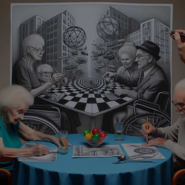 Quels sont les effets de l'apprentissage du dessin en perspective sur la capacité spatiale des seniors ?