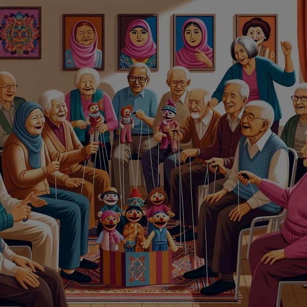 Comment la participation à des spectacles de marionnettes peut-elle favoriser l'expression émotionnelle chez les seniors ?