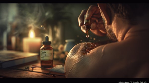 Huile essentielle: remède au torticolis